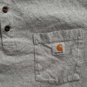 Carhartt Gray Polo Shirt Durable Workwear